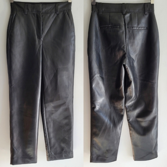 Aritzia Babaton Command Cropped Faux Leather Pant - Picture 5 of 8